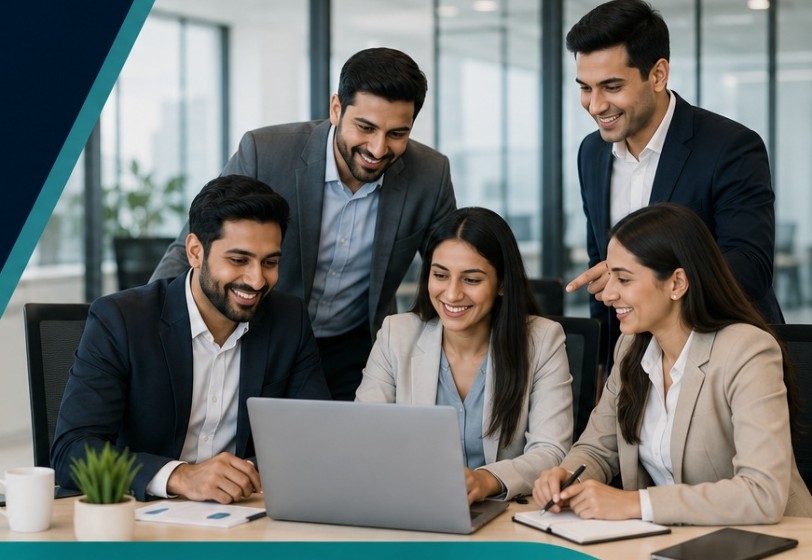 HRM consultation team reviewing workforce requirements