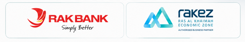 RAKBANK and RAKEZ business partner logos