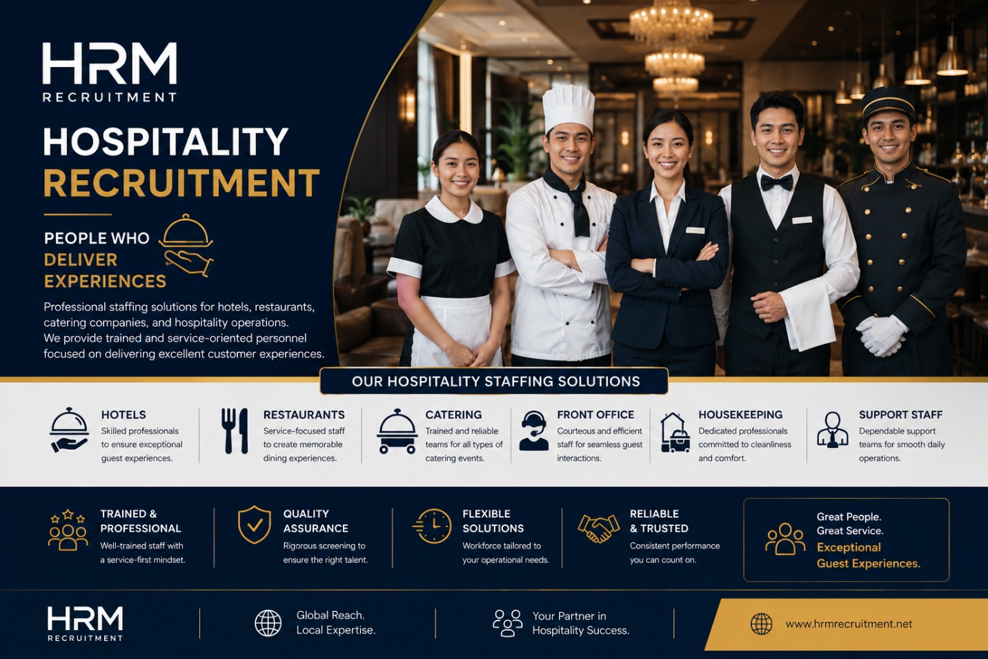HRM hospitality recruitment poster